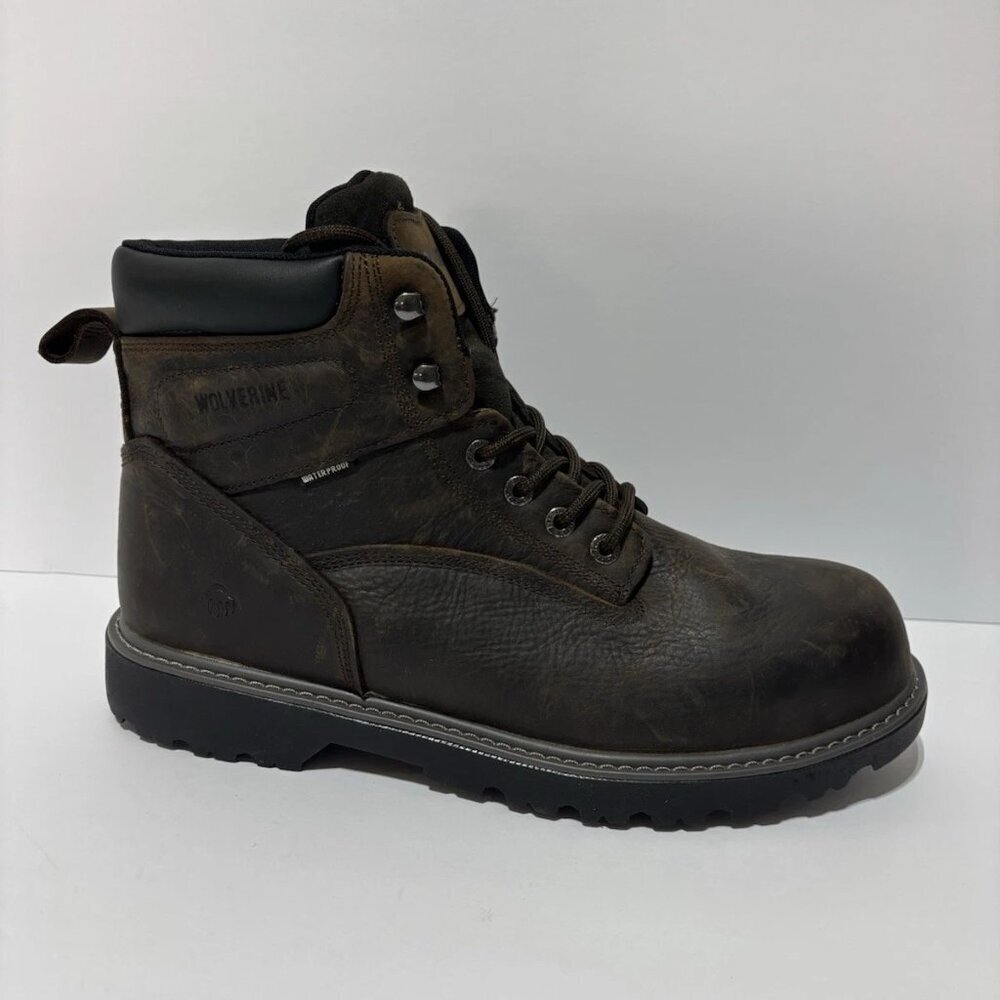 Wolverine Men’s Floorhand 6” Steel Toe Work Boots Brown, Size 13 M